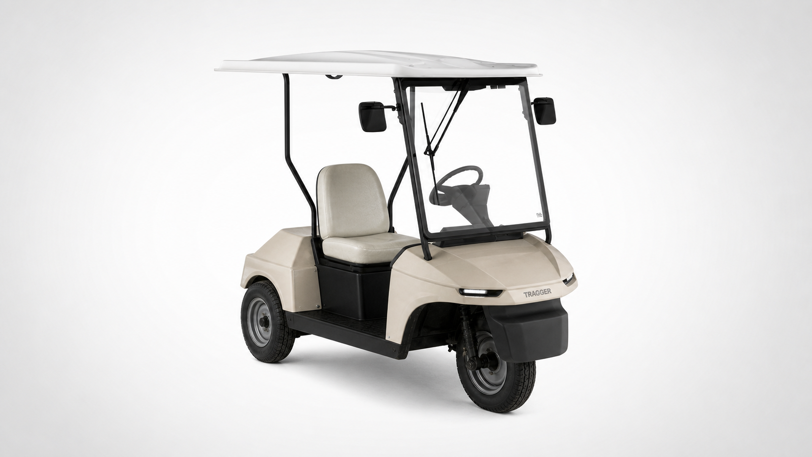 TRAGGER T-Car 1 elektrikli araç ön çapraz stüdyo görünümü
